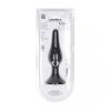 Slim Silicone Anal Plug - XL - Black